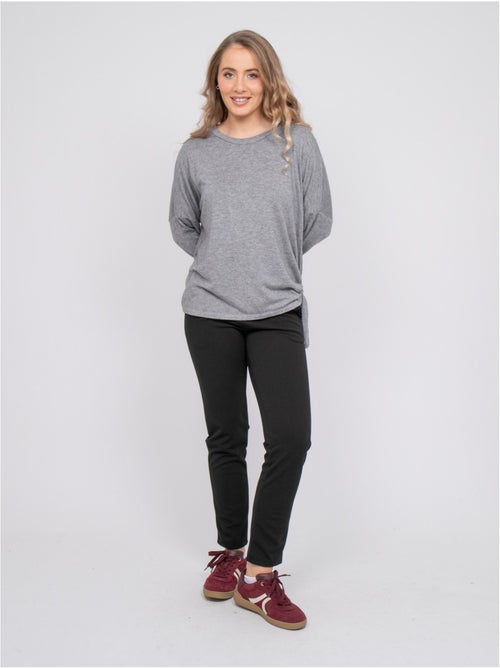 Top de punto fino con lazada fenella - Kiabi Top de punto fino con lazada fenella - Kiabi