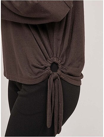 Top de punto fino con lazada fenella