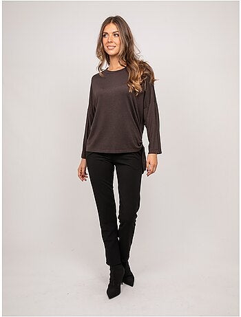 Top de punto fino con lazada fenella