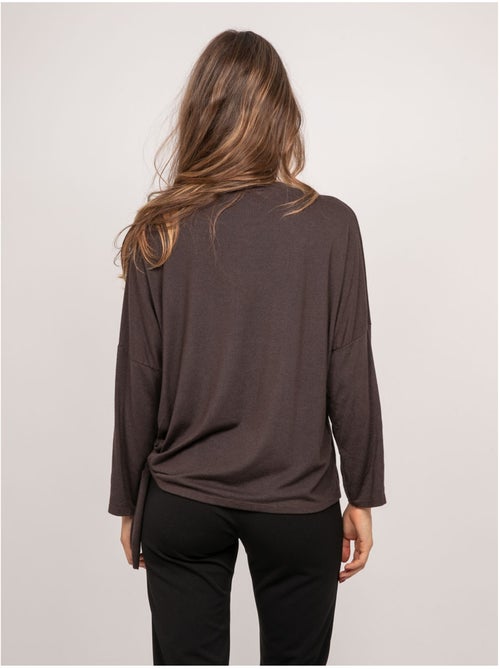 Top de punto fino con lazada fenella - Kiabi Top de punto fino con lazada fenella - Kiabi