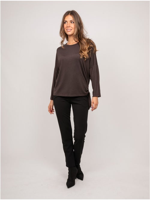 Top de punto fino con lazada fenella - Kiabi Top de punto fino con lazada fenella - Kiabi