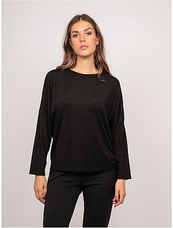 Top de punto fino con lazada fenella