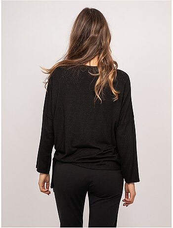 Top de punto fino con lazada fenella