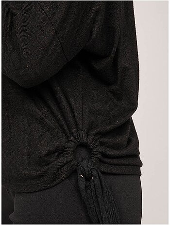 Top de punto fino con lazada fenella