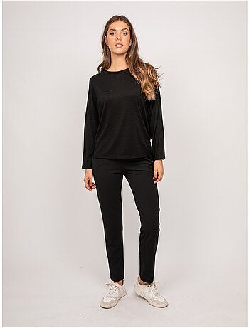 Top de punto fino con lazada fenella