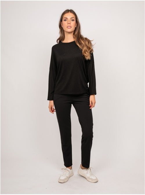 Top de punto fino con lazada fenella - Kiabi Top de punto fino con lazada fenella - Kiabi