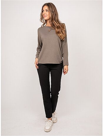 Top de punto fino con lazada fenella