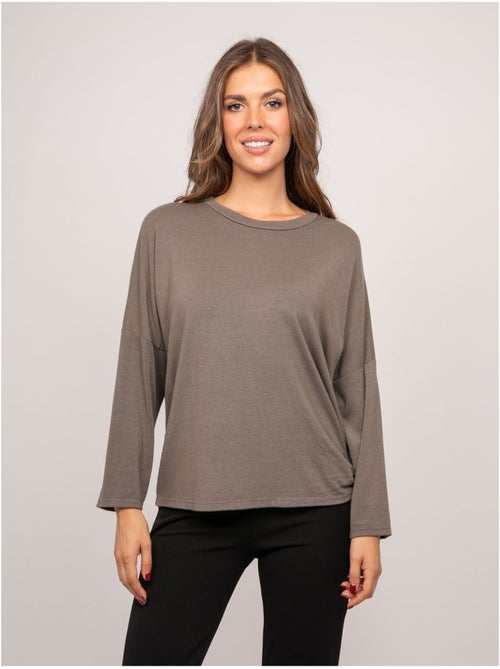 Top de punto fino con lazada fenella - Kiabi Top de punto fino con lazada fenella - Kiabi