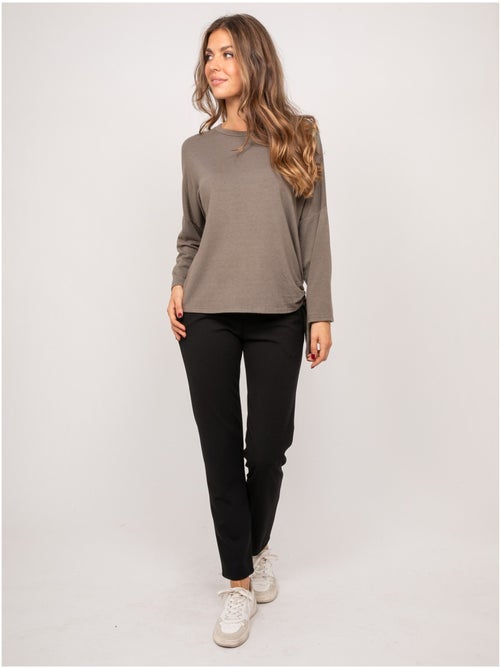 Top de punto fino con lazada fenella - Kiabi Top de punto fino con lazada fenella - Kiabi