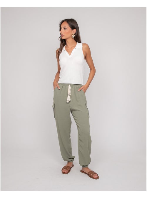Top de punto sin mangas cuello polo FOXIE - Kiabi