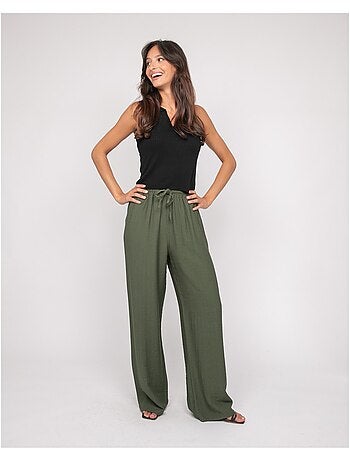 Top de punto sin mangas cuello polo FOXIE