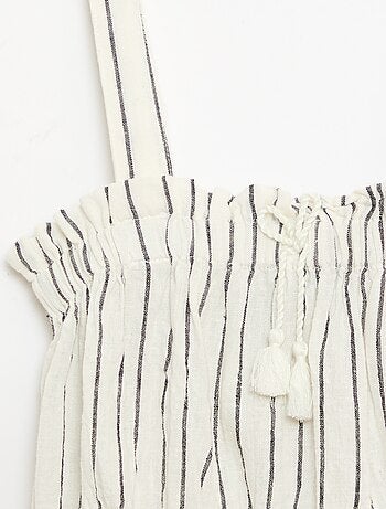 Top de rayas con tirantes