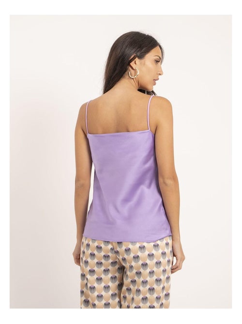 Top de satén cuello barco FLAMELL - Kiabi
