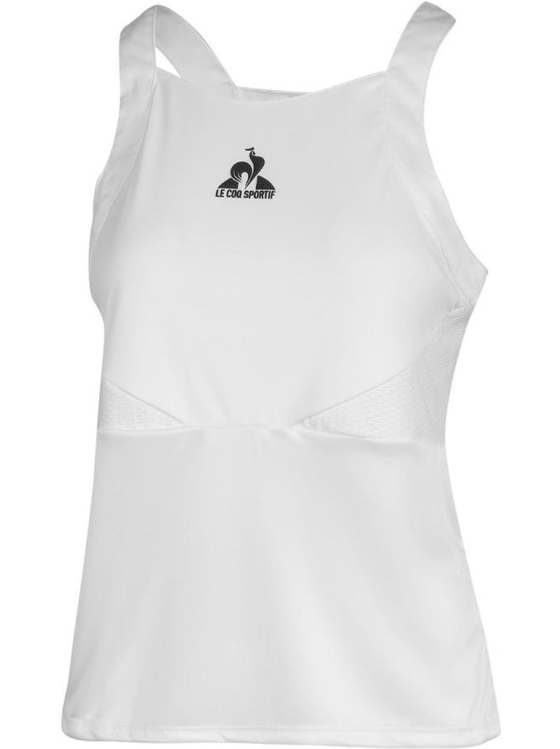 Top de Tenis Le Coq Sportif para Mujer Blanco - Kiabi