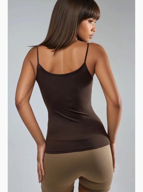 Top de tirantes ajustado de punto con cuello en u busem - Kiabi Top de tirantes ajustado de punto con cuello en u busem - Kiabi
