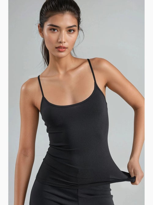 Top de tirantes ajustado de punto con cuello en u busem - Kiabi