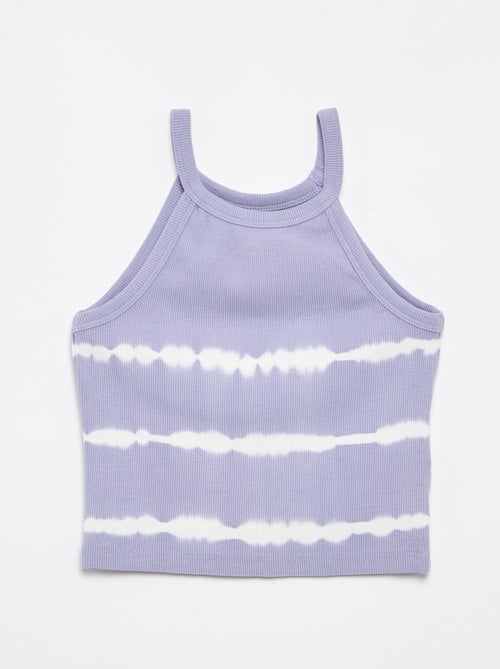 Top de tirantes con estampado de rayas tie-dye - Kiabi Top de tirantes con estampado de rayas tie-dye - Kiabi