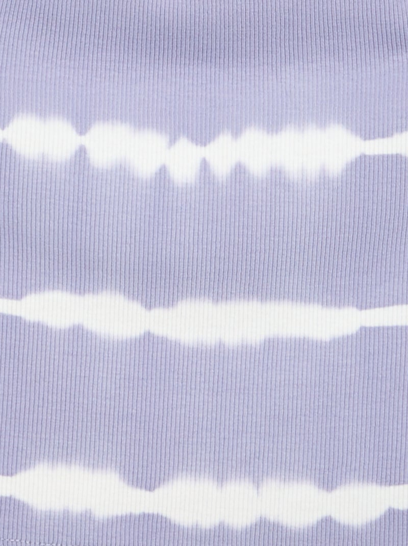 Top de tirantes con estampado de rayas tie-dye Purpura - Kiabi