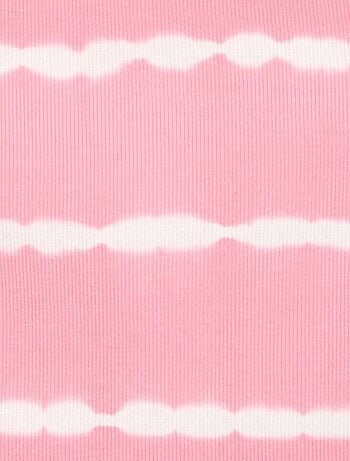 Top de tirantes con estampado de rayas tie-dye