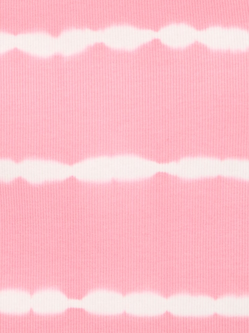 Top de tirantes con estampado de rayas tie-dye Rosa - Kiabi