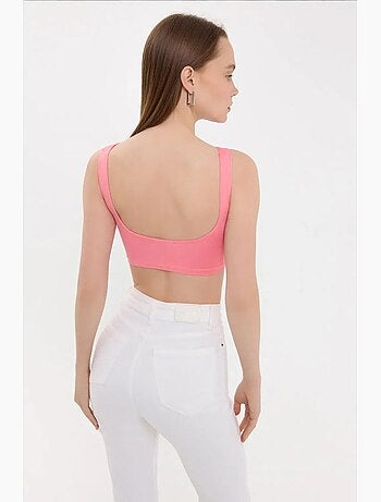 Top de tirantes cuello redondo detalle espalda hiccup