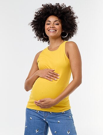 Top de tirantes de premamá con sisas americanas