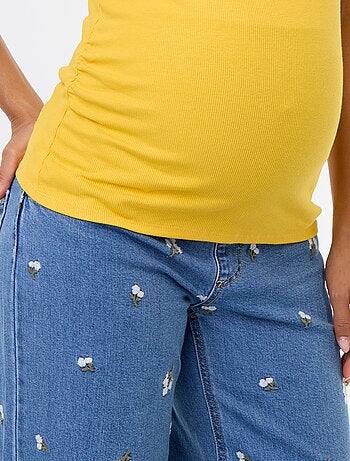 Top de tirantes de premamá con sisas americanas