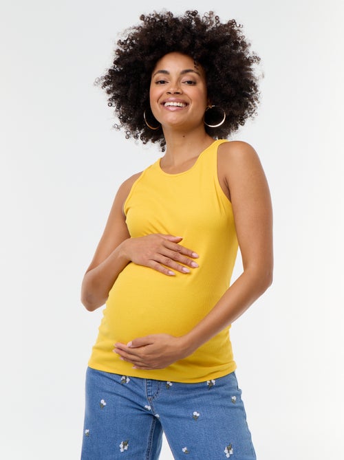 Top de tirantes de premamá con sisas americanas - Kiabi Top de tirantes de premamá con sisas americanas - Kiabi
