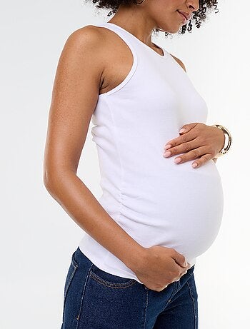 Top de tirantes de premamá con sisas americanas