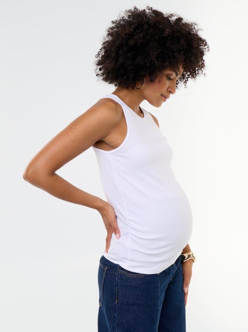 Top de tirantes de premamá con sisas americanas - Kiabi Top de tirantes de premamá con sisas americanas - Kiabi