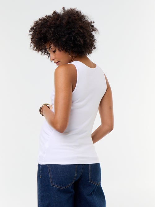 Top de tirantes de premamá con sisas americanas - Kiabi Top de tirantes de premamá con sisas americanas - Kiabi