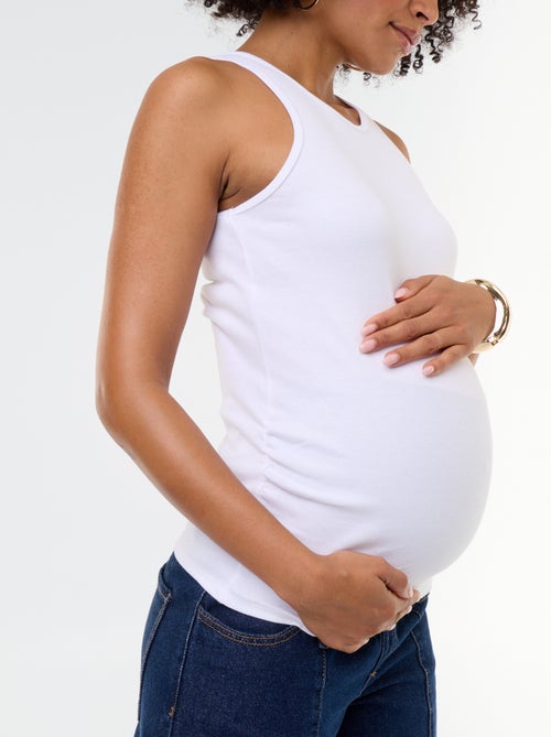 Top de tirantes de premamá con sisas americanas - Kiabi Top de tirantes de premamá con sisas americanas - Kiabi