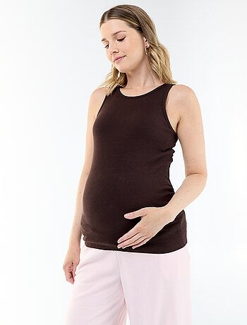 Top de tirantes de premamá con sisas americanas