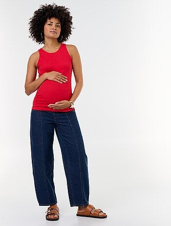 Top de tirantes de premamá con sisas americanas