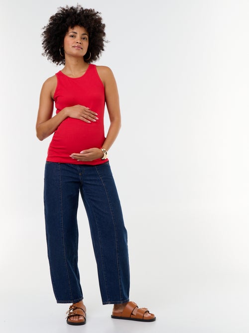Top de tirantes de premamá con sisas americanas - Kiabi Top de tirantes de premamá con sisas americanas - Kiabi