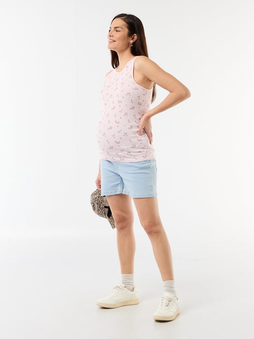 Top de tirantes de premamá con sisas americanas - Kiabi