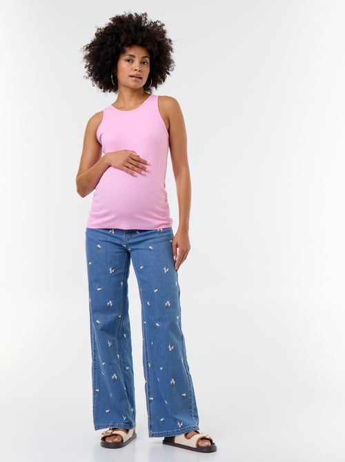 Top de tirantes de premamá con sisas americanas - Kiabi Top de tirantes de premamá con sisas americanas - Kiabi