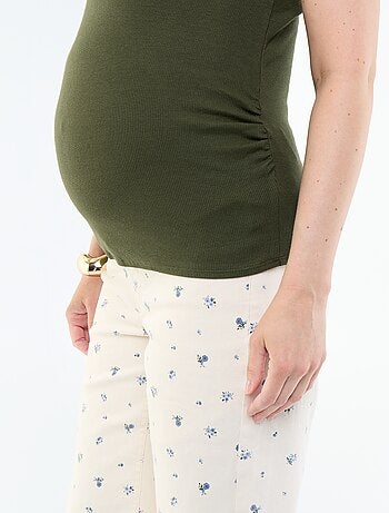 Top de tirantes de premamá con sisas americanas
