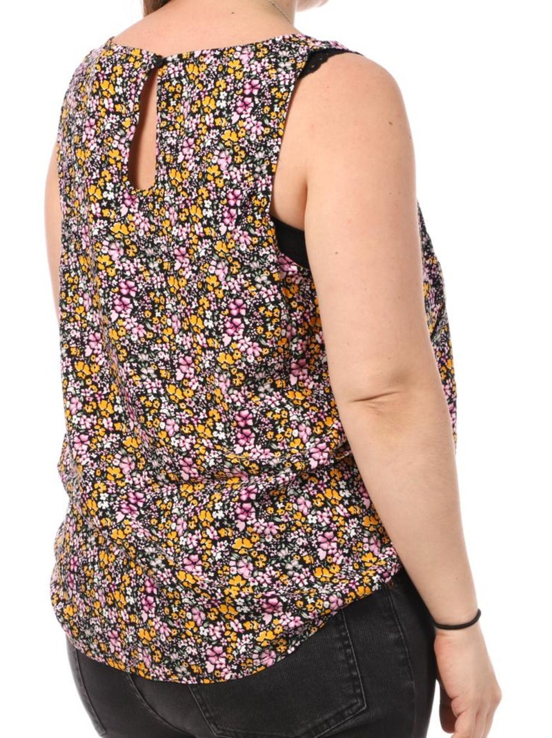 Top de Tirantes Estampado para Mujer Tallas Grandes Vero Moda CURVE Negro Multicolor - Kiabi