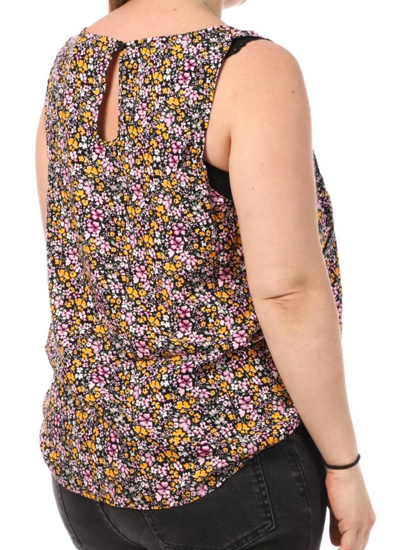 Top de tirantes estampado para mujer tallas grandes vero moda curve Negro Multicolor - Kiabi