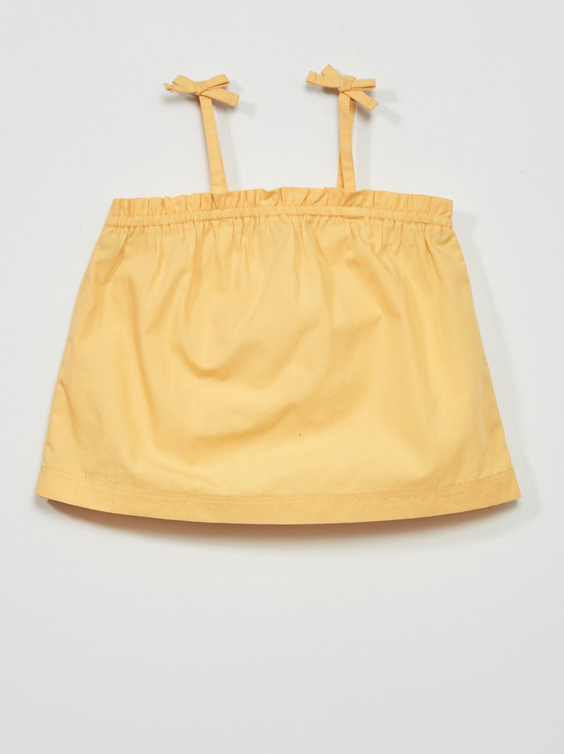 Top de tirantes finos AMARILLO - Kiabi