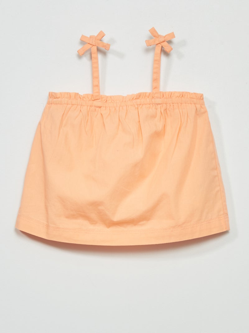 Top de tirantes finos NARANJA - Kiabi