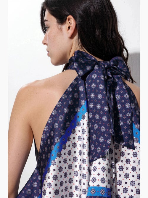 Top de tirantes halter pañuelo satinado hiccup - Kiabi
