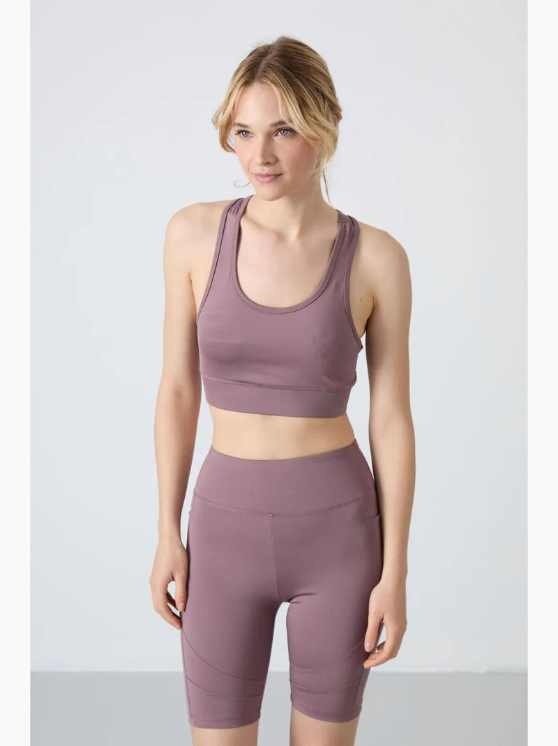 Top deportivo corto ajustado sin mangas tommy Malva - Kiabi