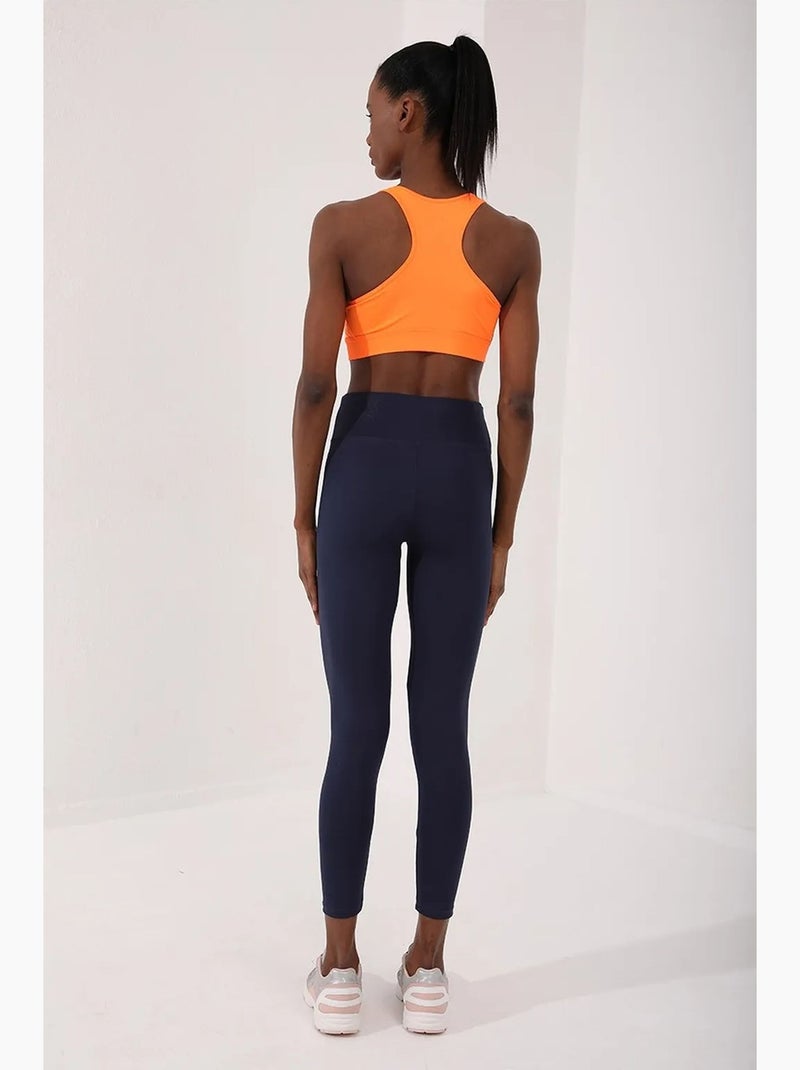 Top deportivo corto ajustado sin mangas tommy Naranja - Kiabi