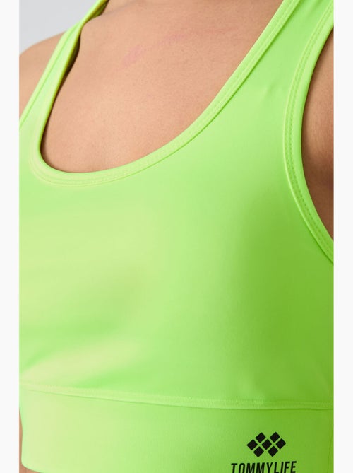 Top deportivo corto ajustado sin mangas tommy - Kiabi Top deportivo corto ajustado sin mangas tommy - Kiabi