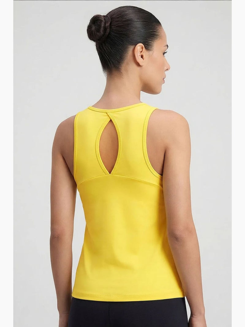 Top deportivo de mujer tommy Amarillo limón - Kiabi