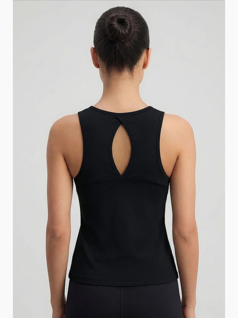 Top deportivo de mujer tommy Negro - Kiabi
