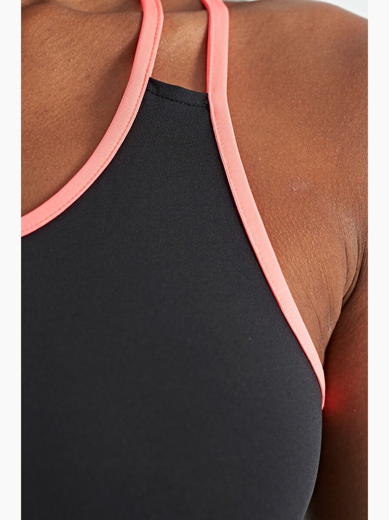 Top deportivo de punto sin mangas tommy Negro - Kiabi