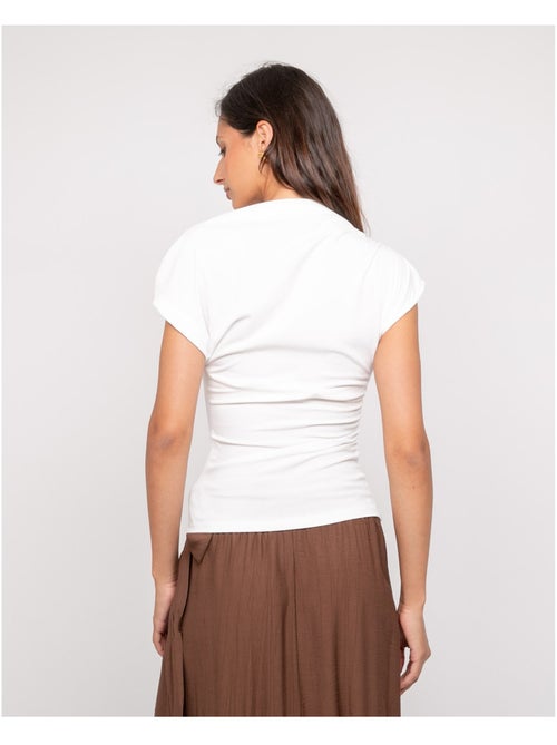Top drapeado con joya FIJAYA - Kiabi Top drapeado con joya FIJAYA - Kiabi